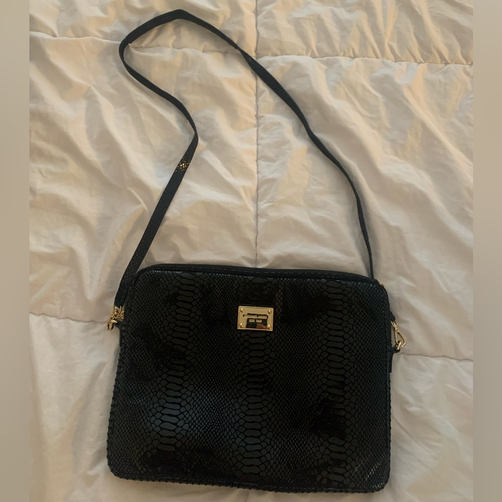 Michael Kors Tablet / Small Computer Bag Black Sparkle Unique Interview Bag